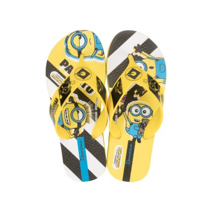 Chinelo Infantil Ipanema Minions - 27033 - Amarelo/preto/azul - Atacado