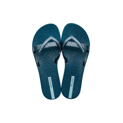 Chinelo Feminino Ipanema Kirei Glam - 27035 - Azul/glitter - Atacado