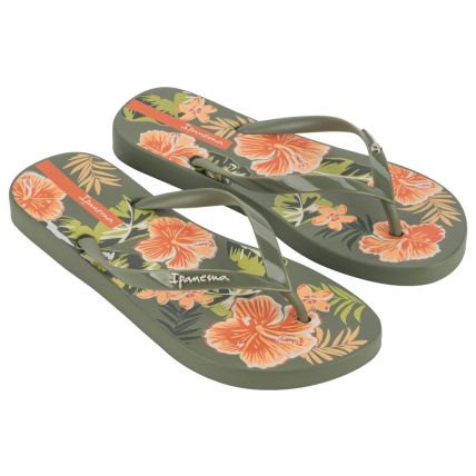 Chinelo Feminino Ipanema Orla - 27036 - Verde/verde/laranja - Atacado