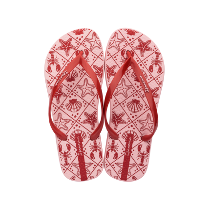 Chinelo Feminino Ipanema Orla - 27036 - Rosa/vermelho - Atacado