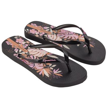 Chinelo Feminino Ipanema Orla - 27036 - Preto/Preto/Rosa - Atacado
