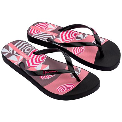 Chinelo Feminino Ipanema Orla - 27036 - Preto/rosa - Atacado
