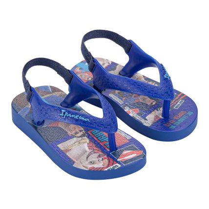 Chinelo Baby Ipanema Super Pets - 27042 - Azul Escuro/vermelho - Atacado
