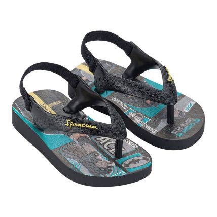 Chinelo Baby Ipanema Super Pets - 27042 - Preto/amarelo - Atacado