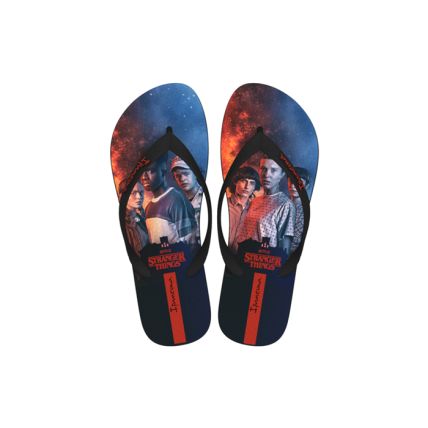 Chinelo Feminino Ipanema Stranger Things - 27043 - Preto/vermelho - Atacado