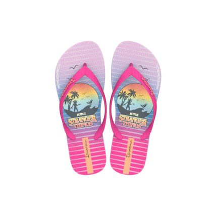 Chinelo Feminino Ipanema Stranger Things - 27043 - Lilas/rosa - Atacado
