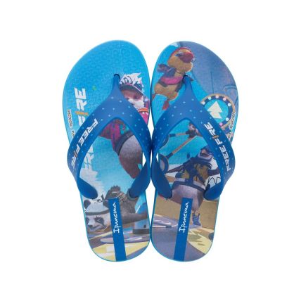 Chinelo Infantil Ipanema Free Fire Missões - 27047 - Azul/azul - Atacado