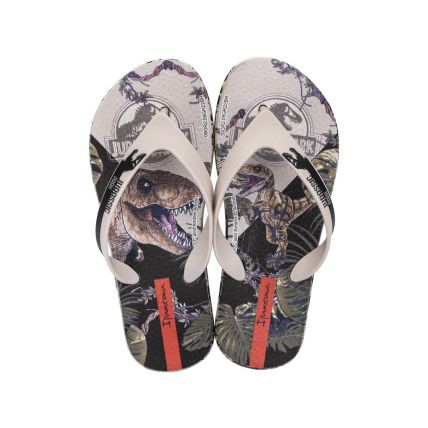 Chinelo Infantil Ipanema Jurassic Dino - 27059 - Bege/bege/preto - Atacado