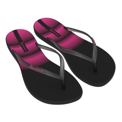 Chinelo Feminino Ipanema Wave Sunset - 27063 - Preto/Fume/Rosa - Atacado