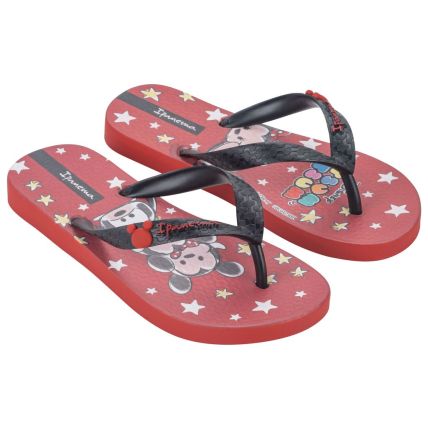 Chinelo Infantil Ipanema Disney - 27064 - Vermelho/preto - Atacado