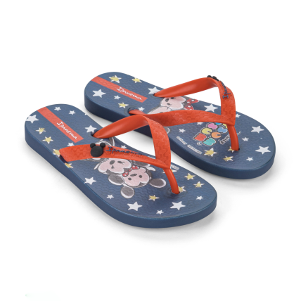 Chinelo Infantil Ipanema Disney - 27064 - Azul/vermelho - Atacado