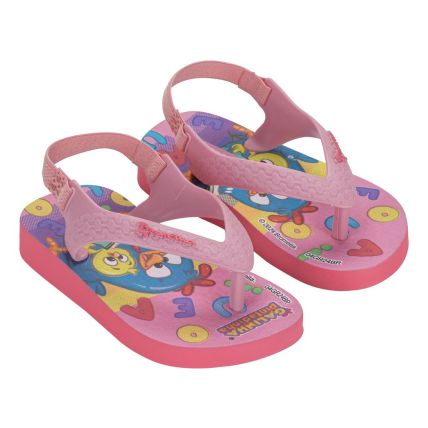 Chinelo Baby Galinha Pintadinha Fun - 27071 - Rosa/rosa Claro - Atacado