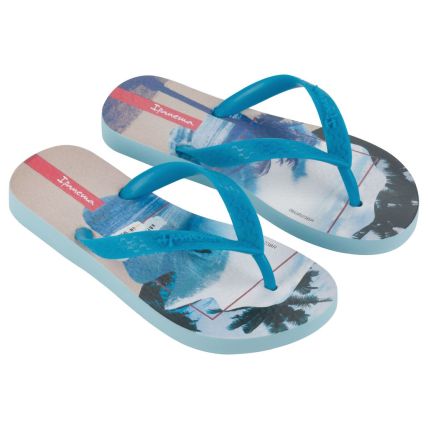 Chinelo Infantil Ipanema Urbana - 27072 - Azul/Azul/Bege - Atacado