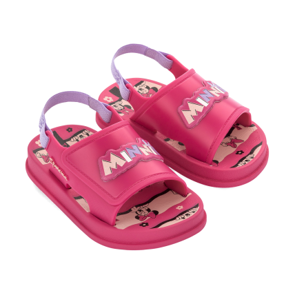 Chinelo Gaspea Baby Ipanema Disney Soft - 27074 - Lilas/bege/rosa - Atacado