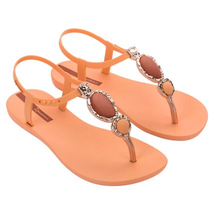 Sandália Feminina Ipanema Class Luxo - 27081 - Laranja/Marrom - Atacado