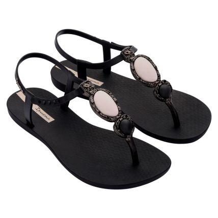 Sandália Feminina Ipanema Class Luxo - 27081 - Preto/Bege - Atacado