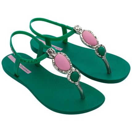 Sandália Feminina Ipanema Class Luxo - 27081 - Verde/Rosa - Atacado
