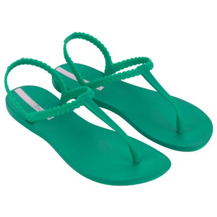 Sandália Feminina Ipanema Class Basic - 27085 - Verde/verde/rosa - Atacado