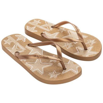 Chinelo Feminino Ipanema Stars - 27091 - Bege/Ouro - Atacado