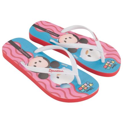 Chinelo Feminino Ipanema Disney Friends - 27093 - Vermelho/Branco/Azul - Atacado