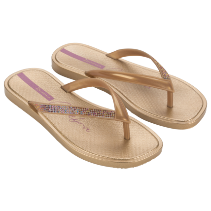 Chinelo Feminino Ipanema Celebra - 27094 - Bege/ouro/violeta - Atacado