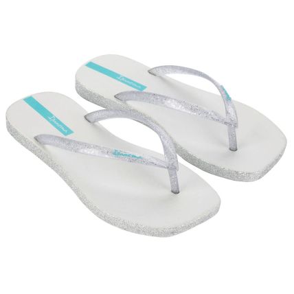 Chinelo Feminino Ipanema Edge Maxi Glow - 27095 - Cinza/glitter/azul - Atacado