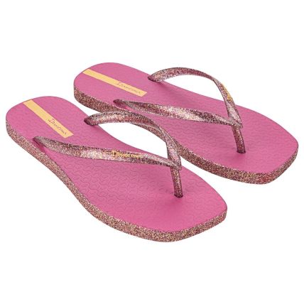 Chinelo Feminino Ipanema Edge Maxi Glow - 27095 - Rosa/glitter/amarelo - Atacado