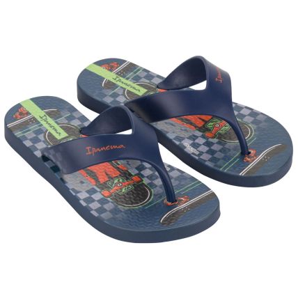 Chinelo Infantil Ipanema Deck City - 27114 - Azul/azul Escuro/verde - Atacado