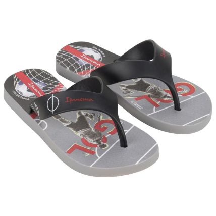 Chinelo Infantil Ipanema Deck City - 27114 - Cinza/preto/vermelho - Atacado