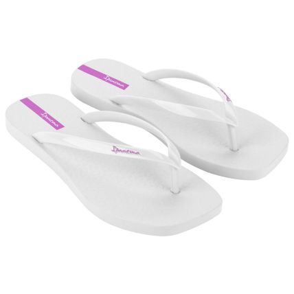 Chinelo Feminino Ipanema Edge Essencial - Branco/branco/lilas - Atacado