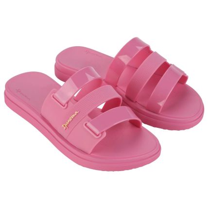 Chinelo Slide Feminino Ipanema Bold Plus - 27123 - Rosa/rosa Medio - Atacado