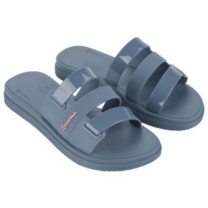 Chinelo Slide Feminino Ipanema Bold Plus - 27123 - Azul/azul Médio - Atacado