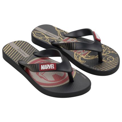 Chinelo Infantil Ipanema Marvel Heroes - 27127 - Preto/vermelho/cobre - Atacado