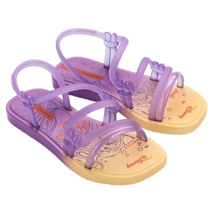 Sandália Infantil Ipanema Disney Solar - 27132 - Amarelo/Roxo/Lilás Perolado - Atacado