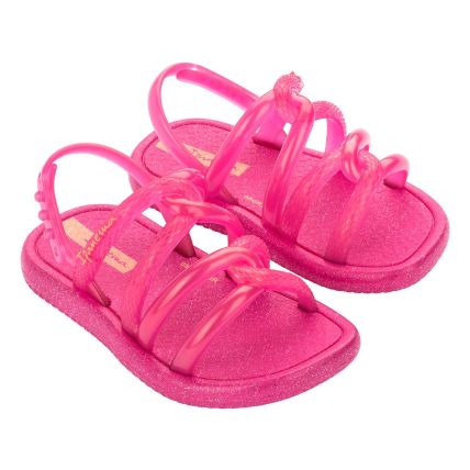 Sandália Baby Ipanema Meu Sol Mais - 27144 - Rosa/rosa Perolado - Atacado
