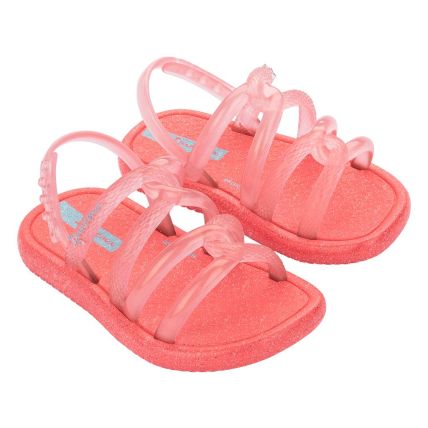 Sandália Baby Ipanema Meu Sol Mais - 27144 - Vermelho/Rosa Perolado - Atacado