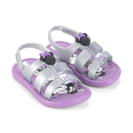 Sandalia Baby Ipanema Disney Go Style - 27147 - Lilas/prata - Atacado