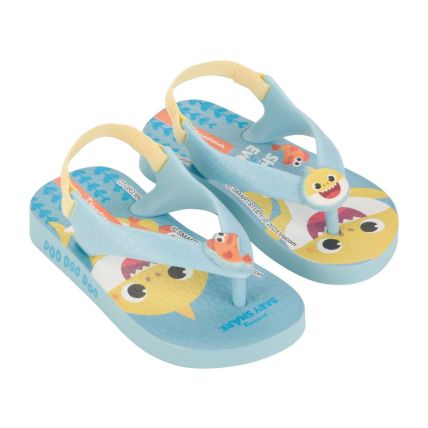 Chinelo Baby Ipanema Baby Shark Friends - 27155 - Azul Claro/Amarelo - Atacado
