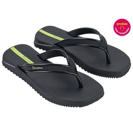 Chinelo Feminino Ipanema Breeze - 27166 - Preto/preto/amarelo - Atacado