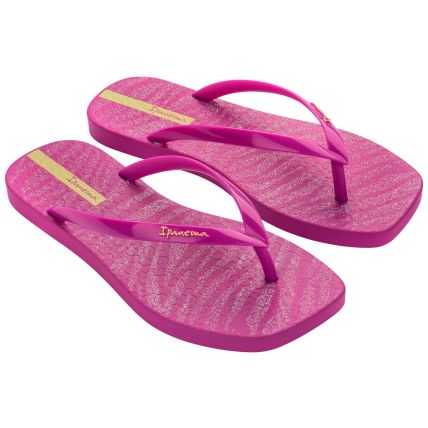 Chinelo Feminino Ipanema Edge - 27171 - Rosa Escuro/Rosa/Amarelo - Atacado