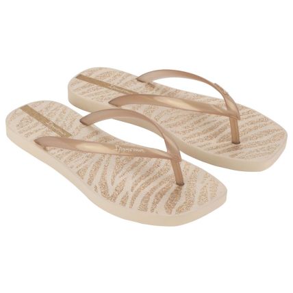 Chinelo Feminino Ipanema Edge - 27171 - Bege/Ouro - Atacado