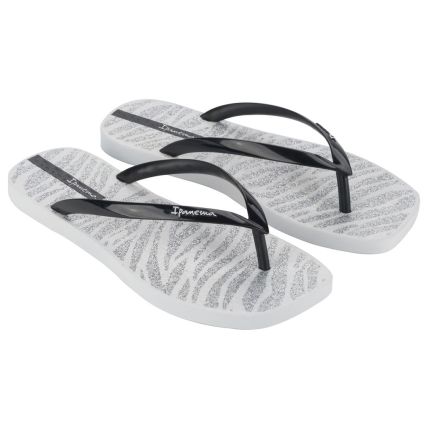 Chinelo Feminino Ipanema Edge - 27171 - Branco/Preto - Atacado