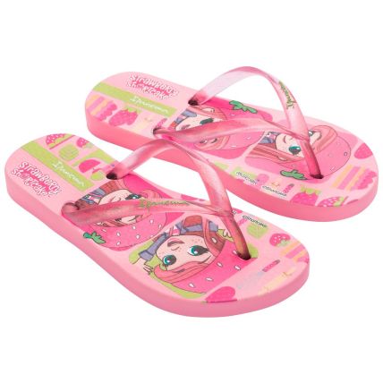 Chinelo Infantil Ipanema Moranguinho Sugar - 27173 - Rosa/Rosa Glitter - Atacado