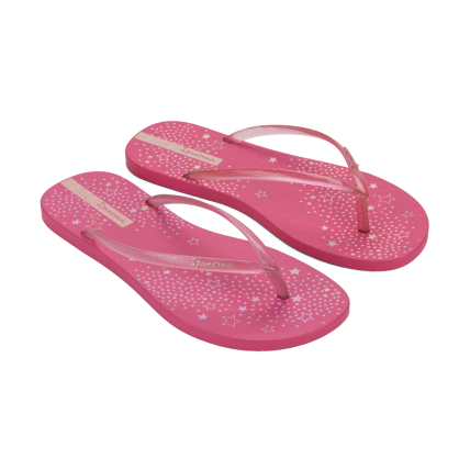 Chinelo Feminino Ipanema Easy Star - 27181 - Rosa/rosa Glitter - Atacado