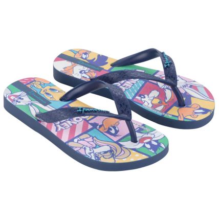 Chinelo Infantil Ipanema Looney Tunes - 27185 - Azul/rosa/branco - Atacado