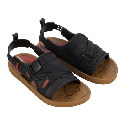 Sandalia Papete Infantil Ipanema Marvel Power - 27186 - Marrom/preto/vermelho - Atacado