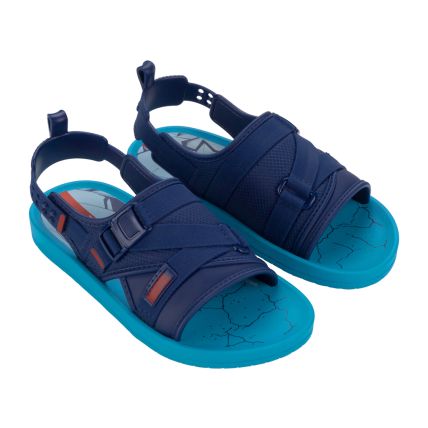 Sandalia Papete Infantil Ipanema Marvel Power - 27186 - Azul/azul/branco - Atacado
