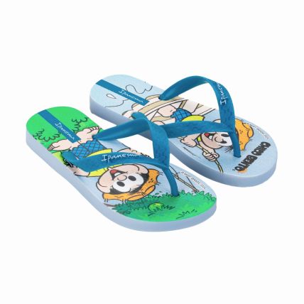 Chinelo Infantil Ipanema Chico Bento - 27190 - Azul/azul - Atacado