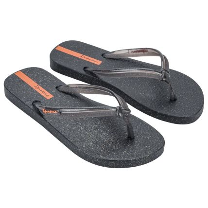 Chinelo Feminino Ipanema Twisty - 27193 - Preto/preto Glitter - Atacado