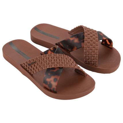Slide Feminino Ipanema Sense - 27214 - Marrom/tartaruga - Atacado